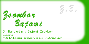 zsombor bajomi business card